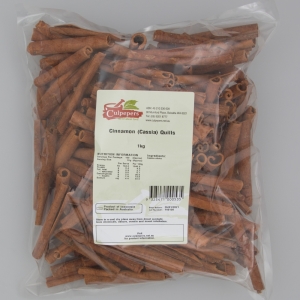 Cinnamon Quills (Cassia) 1kg